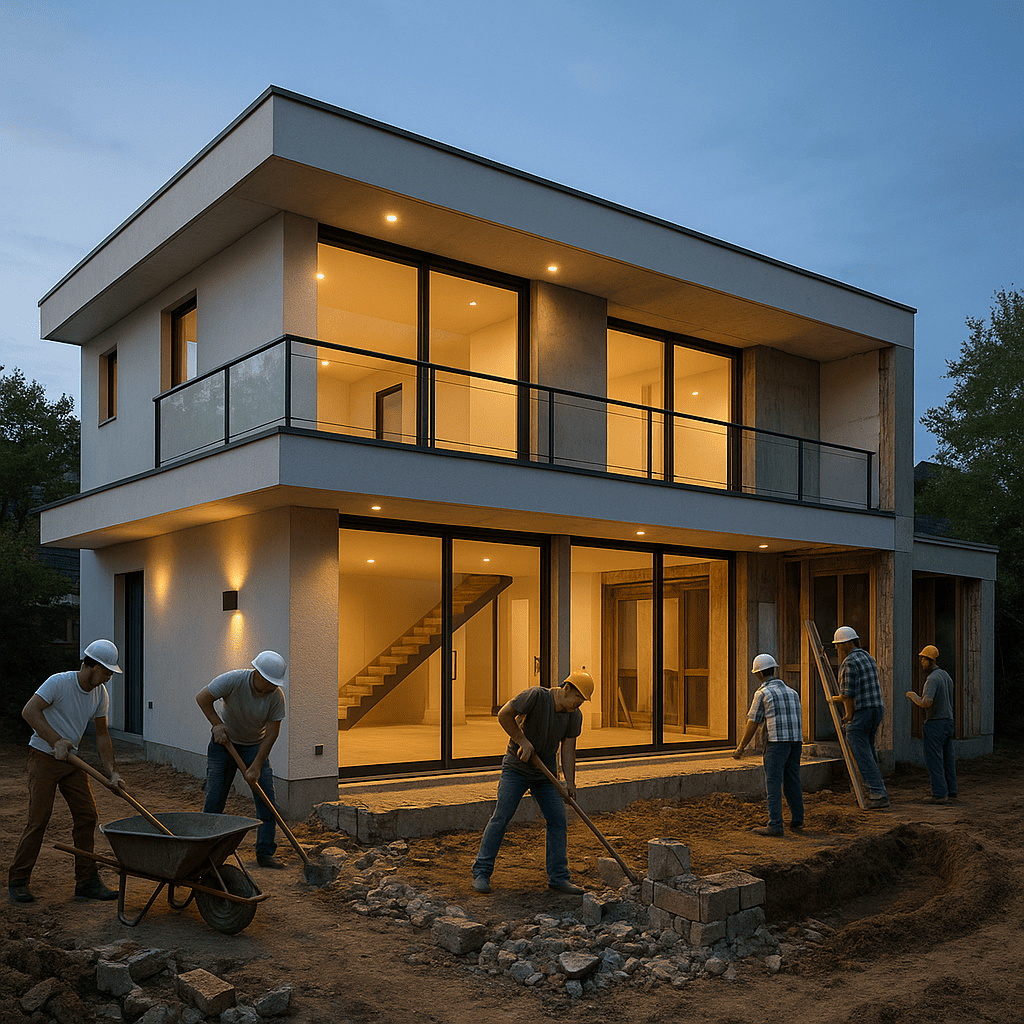 Renovación en Casa Moderna al Atardecer (1)